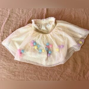 Wonder Nation 2T Rainbow Pompom Tutu